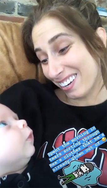 stacey solomon and baby rex