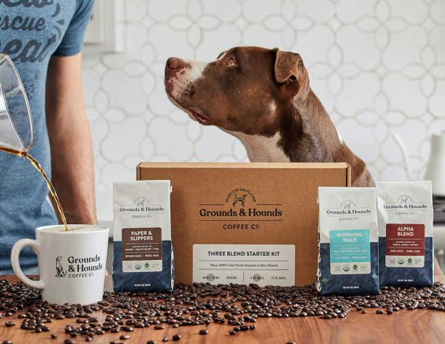 dad gifts grounds and hounds coffee