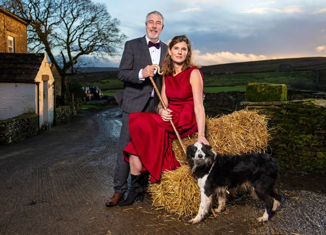amanda owen with former husband clive and late sheepdog