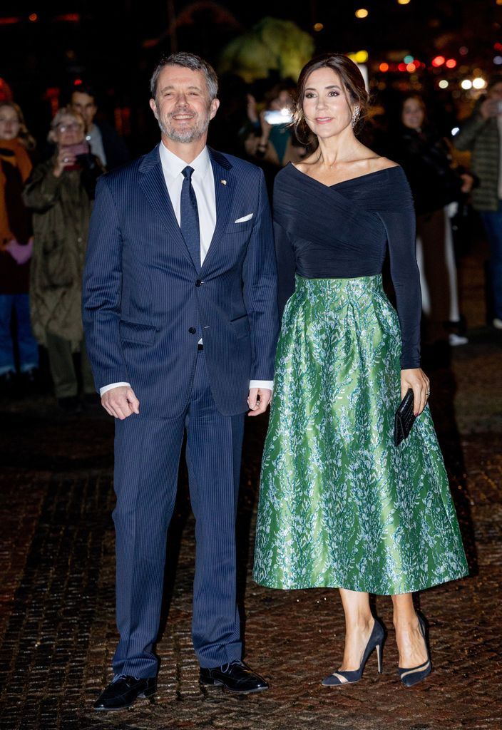 Crown Princess Mary, Crown Prince Frederik,  arrive at museum exhibition