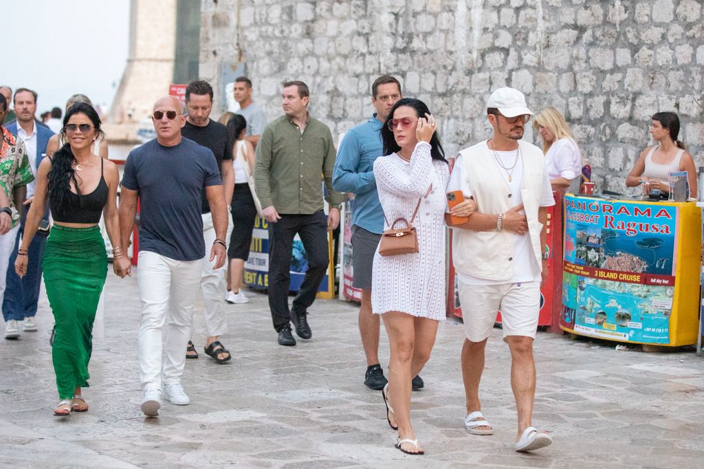 Orlando and Katy hung out with Jeff and Lauren in Croatia
