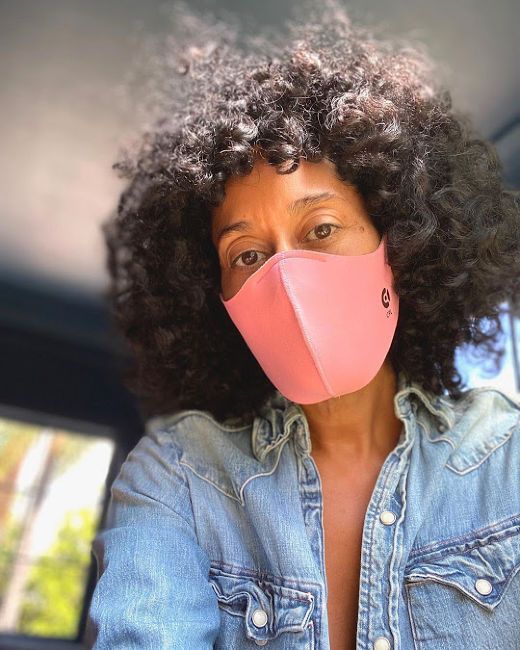 tracee ellis ross face mask covering