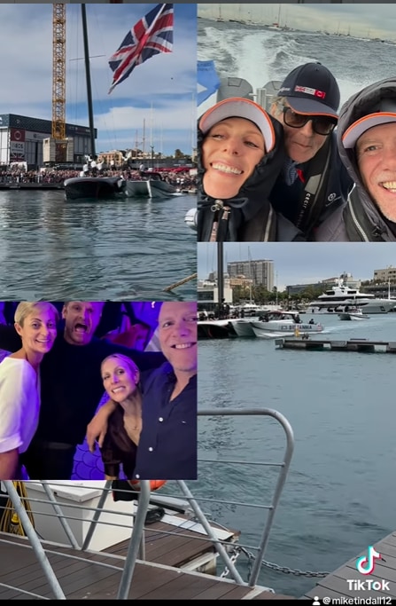 The Tindalls attended the America's Cup in Barcelona