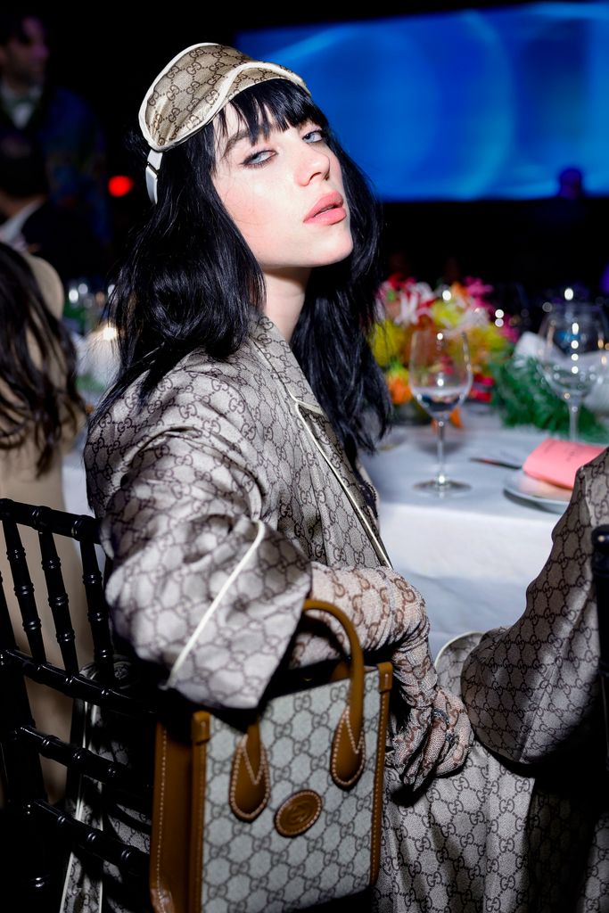 Billie Eilish, wearing Gucci, attends the 2022 LACMA ART+FILM GALA Presented By Gucci at Los Angeles County Museum of Art on November 05, 2022 in Los Angeles, California
