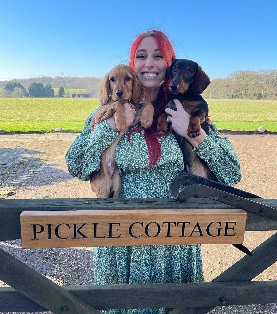 Stacey Solomon shares her home with her two dogs
