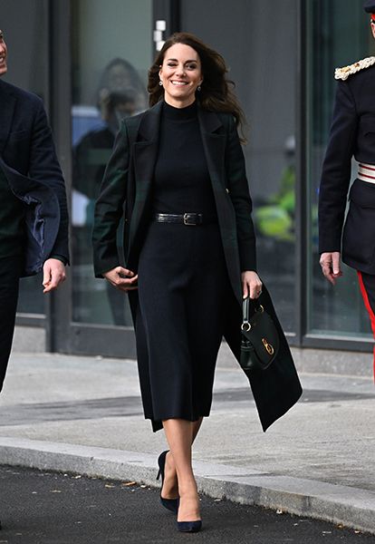 Princess Kate Wearing Dark Green Outfit