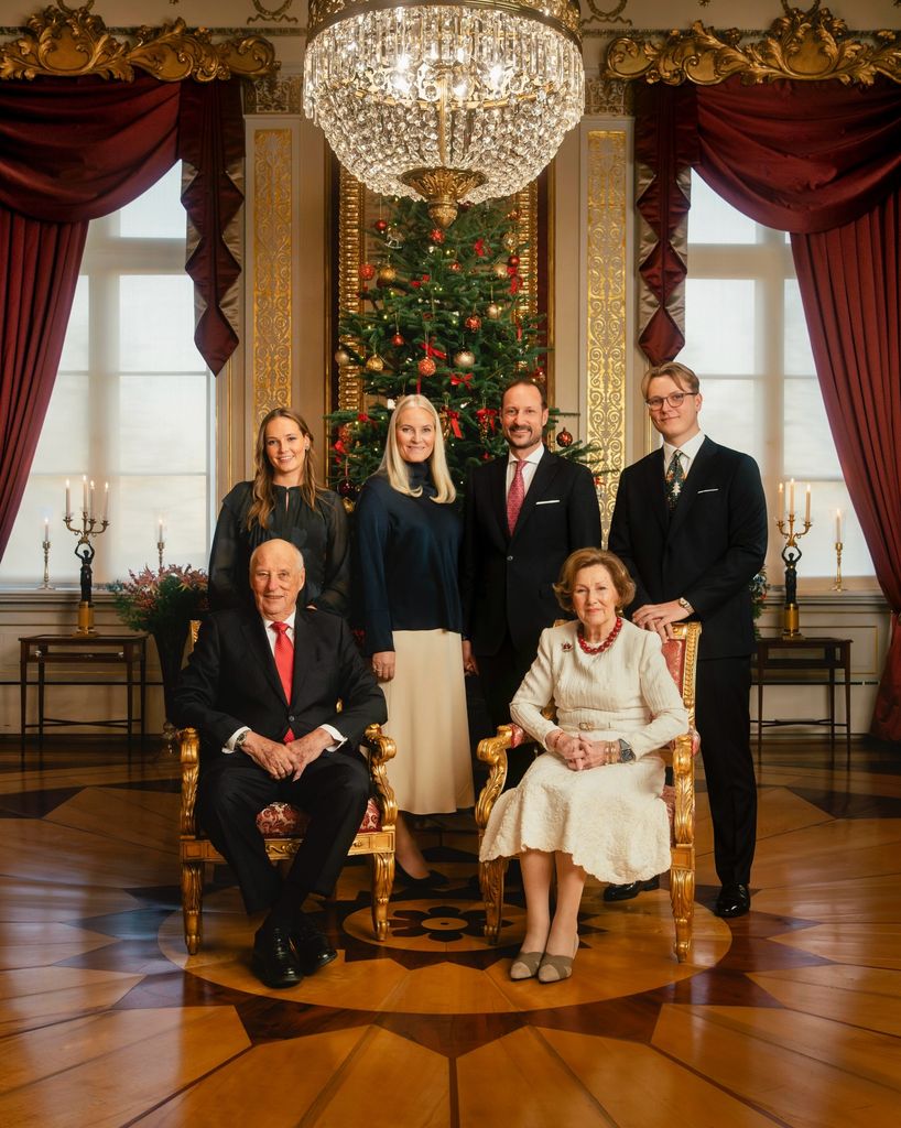 A photo of the Norwegian royal family