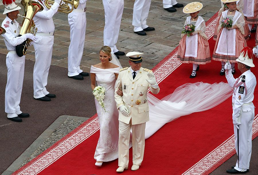 princess charlene albert monaco royal wedding