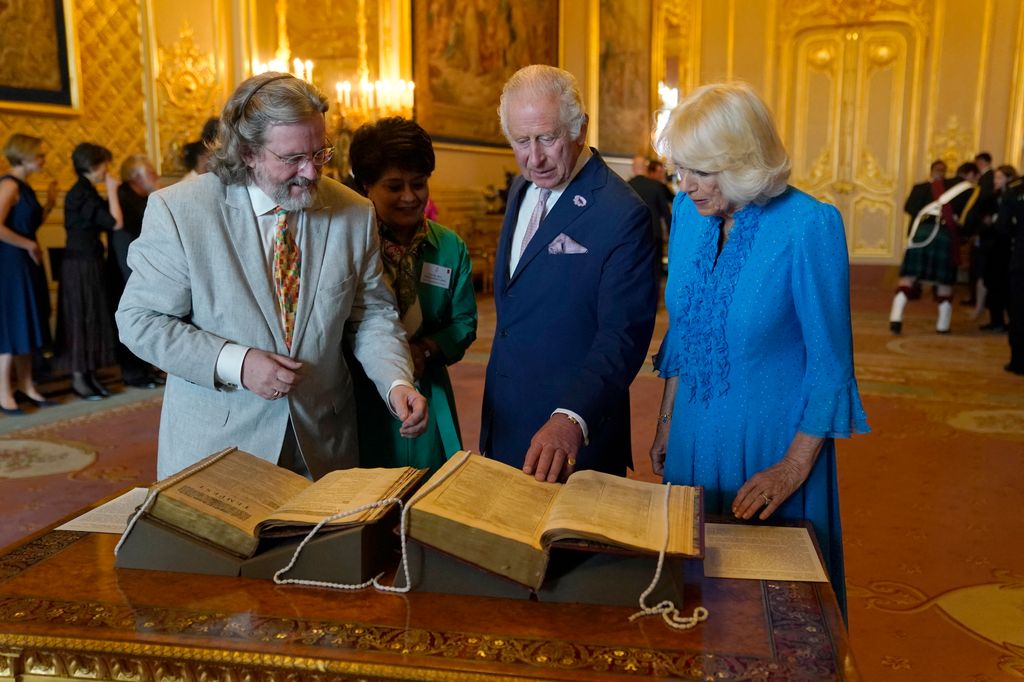 Charles and Camilla view Shakespeare's First Folio
