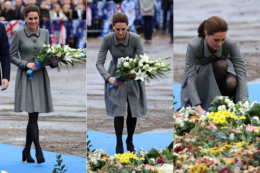 kate middleton flowers leicester