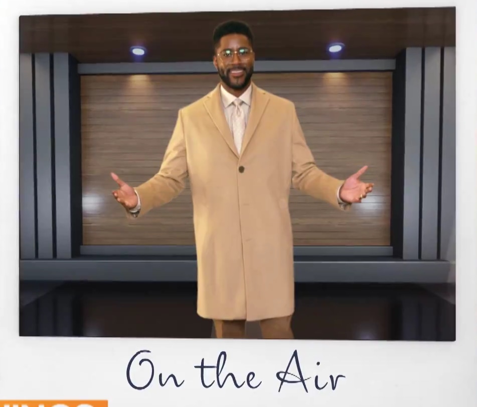 Nate Burleson's on-air look suit