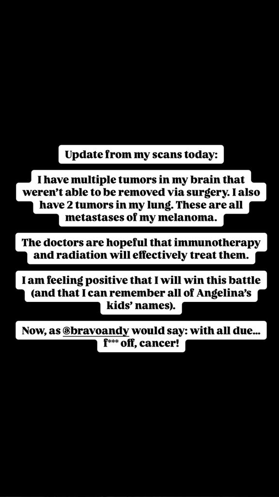 Teddi Mellencamp's statement sharing news of five more tumors