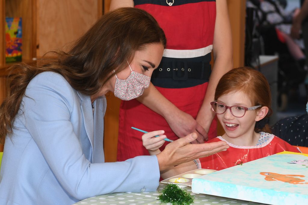 Kate Middleton hand painting at EACH Milton 2022