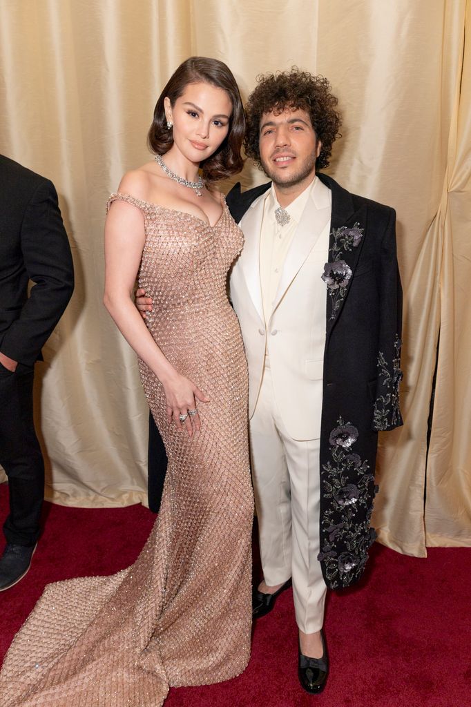 : Selena Gomez and Benny Blanco attend the 97th annual Oscars at Ovation Hollywood on March 02, 2025 in Hollywood, California