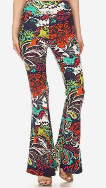 psychedelic boot cut leggings amazon