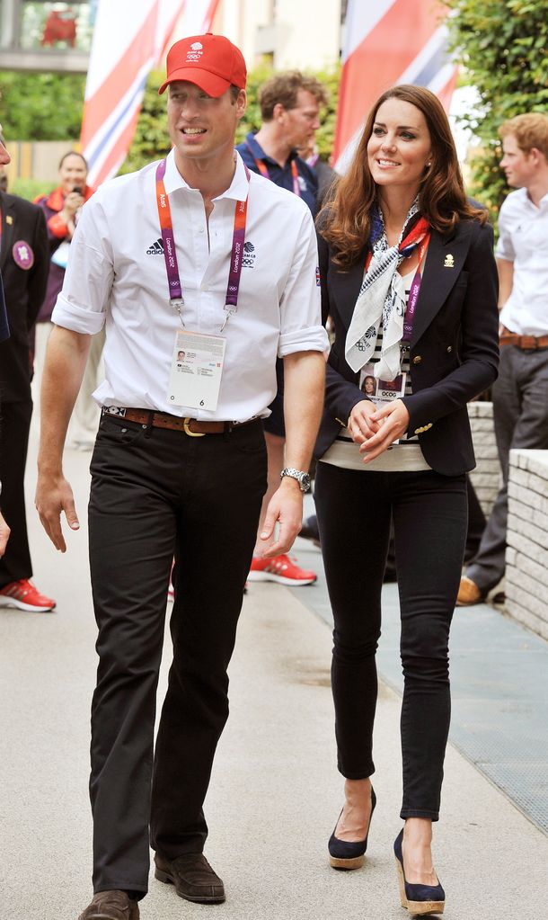 Prince William and Princess Kate in team GB merch