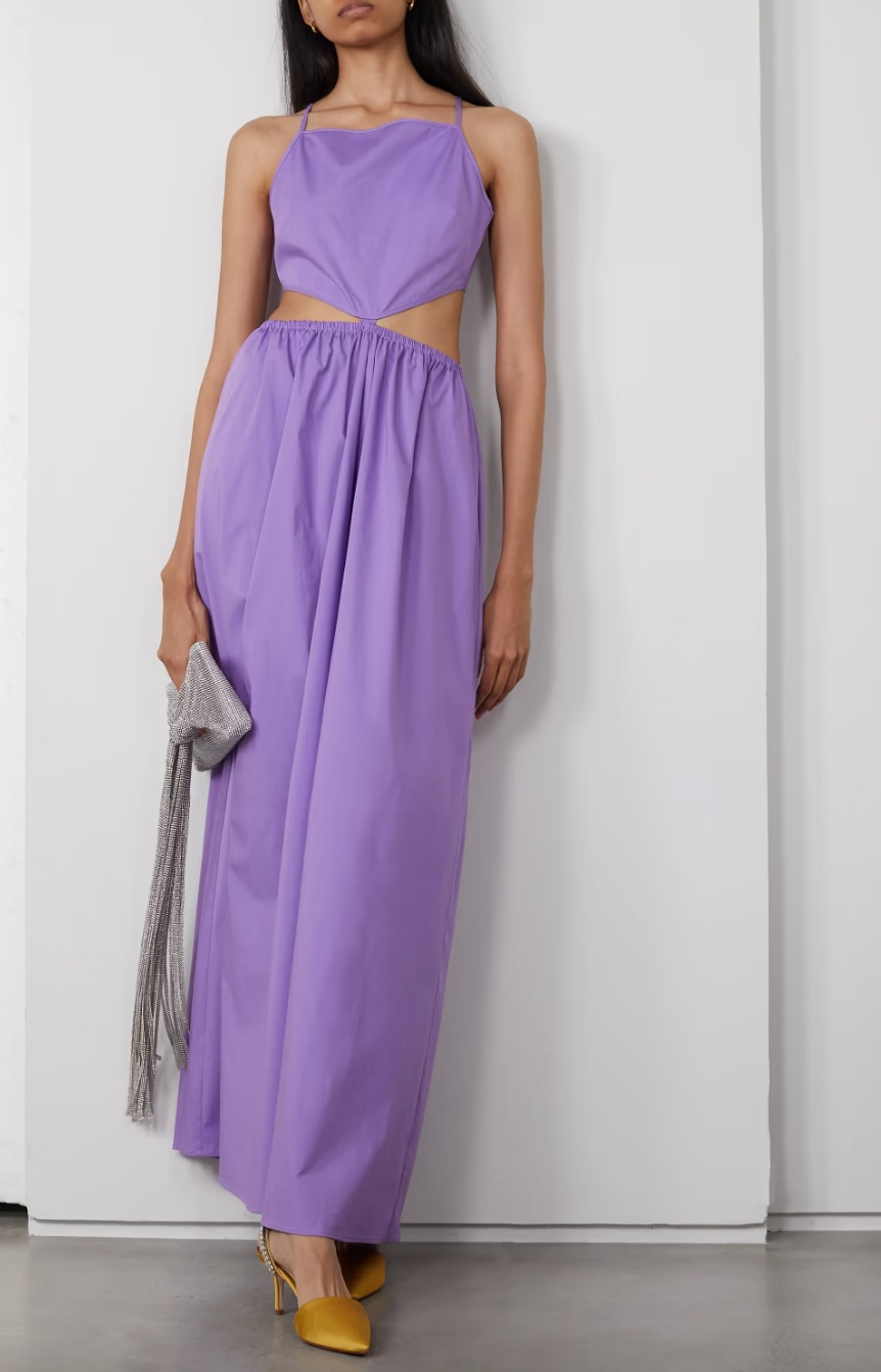 Staud purple dress