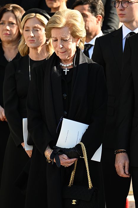 Queen Anne-Marie Wears Cross from Wedding to King Constantine Funeral