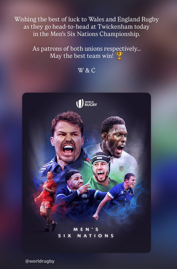 Une photo d'une capture d'écran sur Instagram