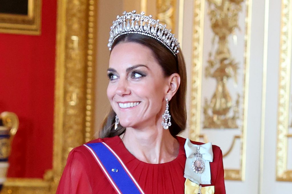 Kate Middleton attends first state banquet in two years - all the photos | HELLO!