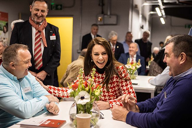 kate middleton laughing rugby