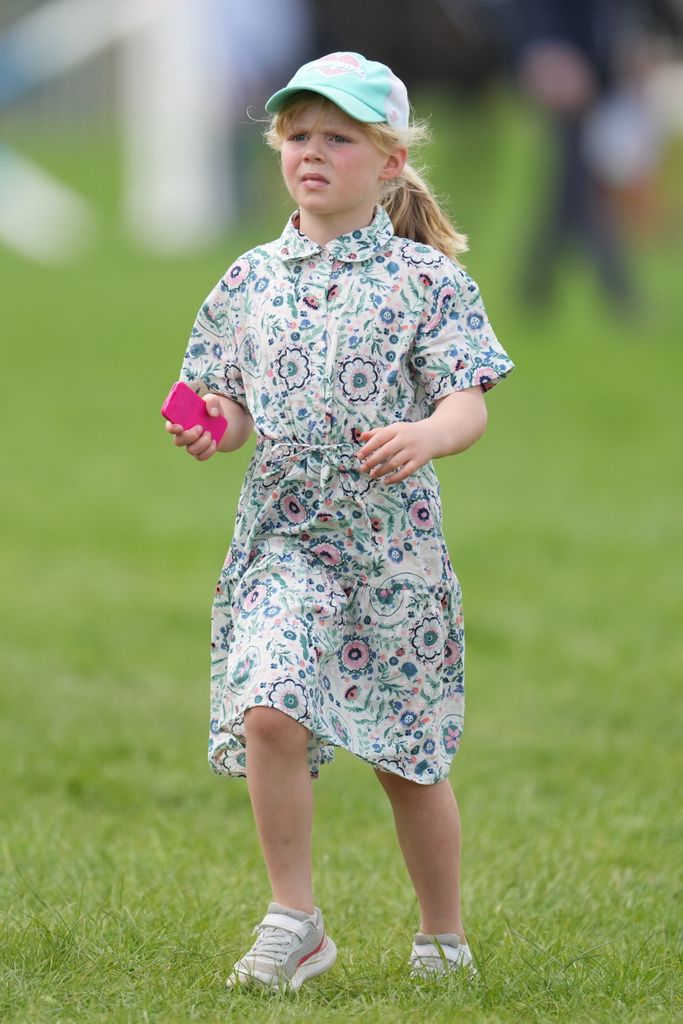 Mia Tindall on Day Four of the Badminton Horse Trials at Badminton House, Badminton, Gloucestershire, UK, on the 12th May 2024.

Picture by James Whatling