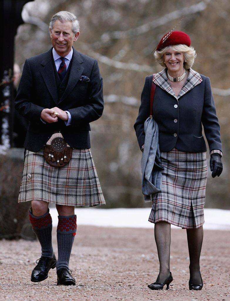 King Charles and Queen Camilla, dressed in tartan, spending their first wedding anniversary at Birkhall on the Balmoral Estate.