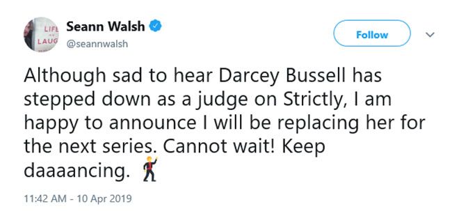 strictly judge replacement seann walsh