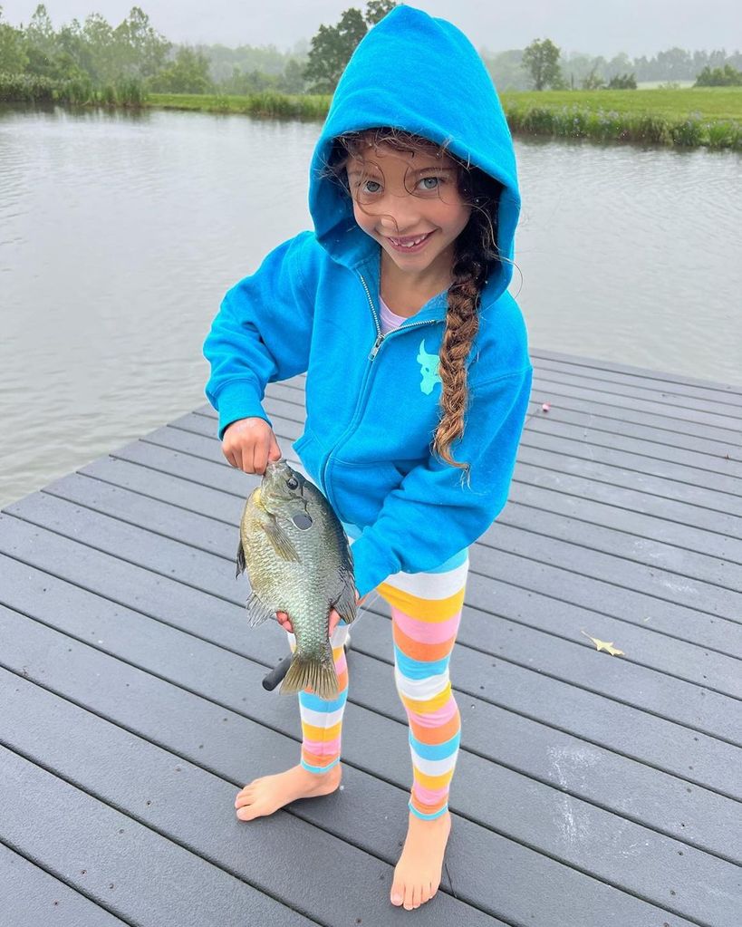 Jasmine enjoying a fishing trip