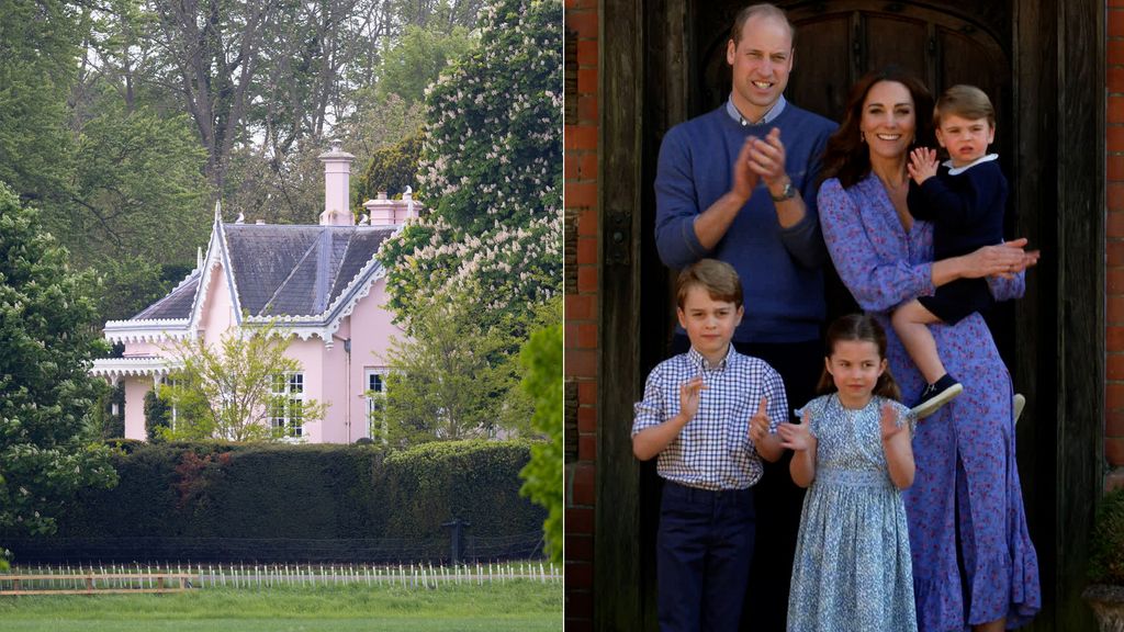 Adelaide Cottage beside the Prince and Princess of Wales with their family