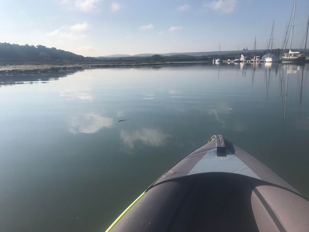 Photo of a kayak on water