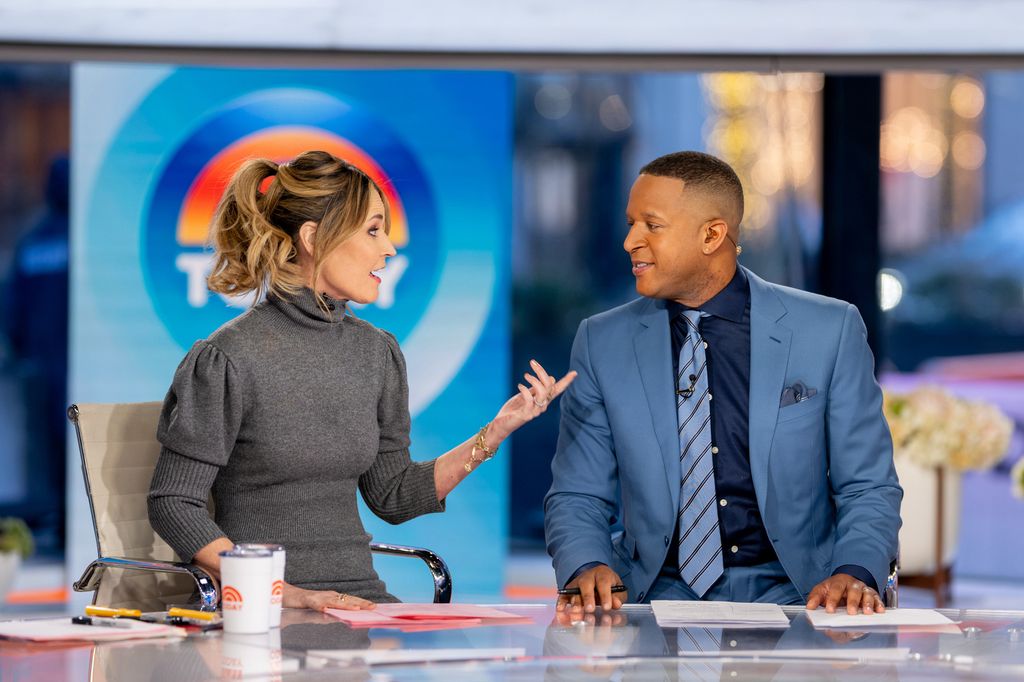 Savannah Guthrie and Craig Melvin on Wednesday, January 22, 2025