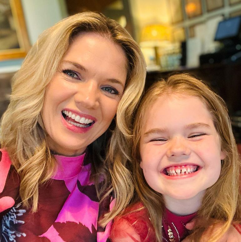Charlotte Hawkins takes a selfie with her daughter