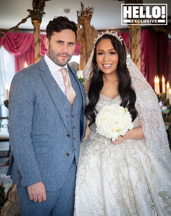 Rebecca Ferguson and her husband and their wedding day