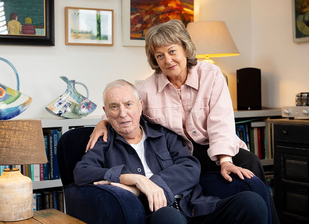 Johnnie Walker pictured with his wife Tiggy in their Dorset home