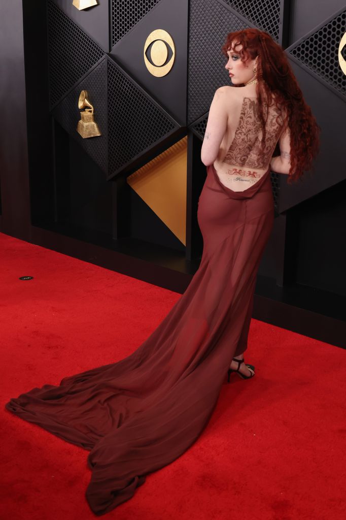 The back of Chappell Roan's stunning gown was breathtaking