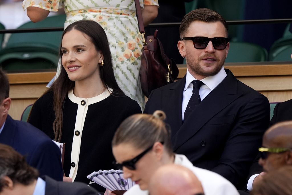 adam peaty and holly ramsay say in wimbledon royal box