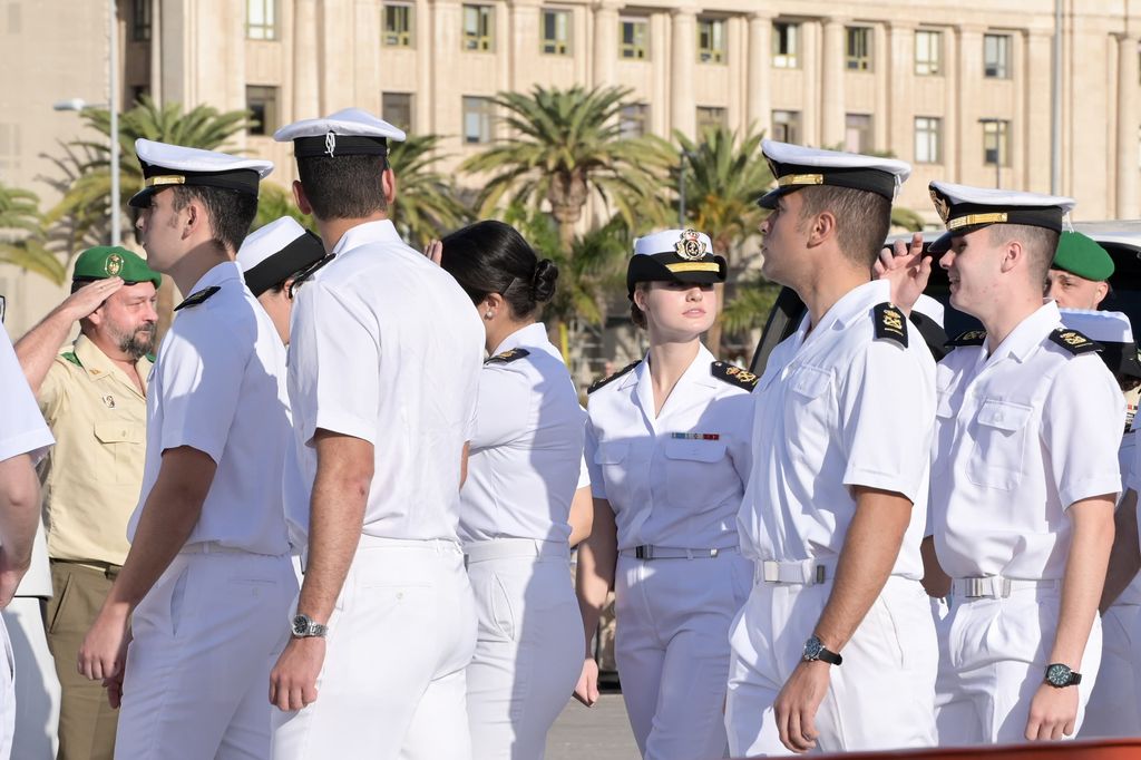 The Princess was pictured docking in Tenerife on Friday