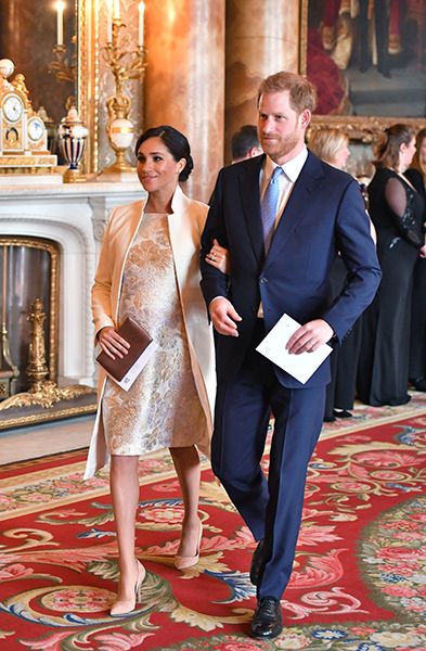 prince harry and meghan markle at palace