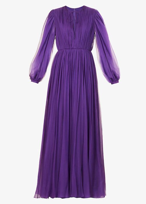 selfridges purple dress