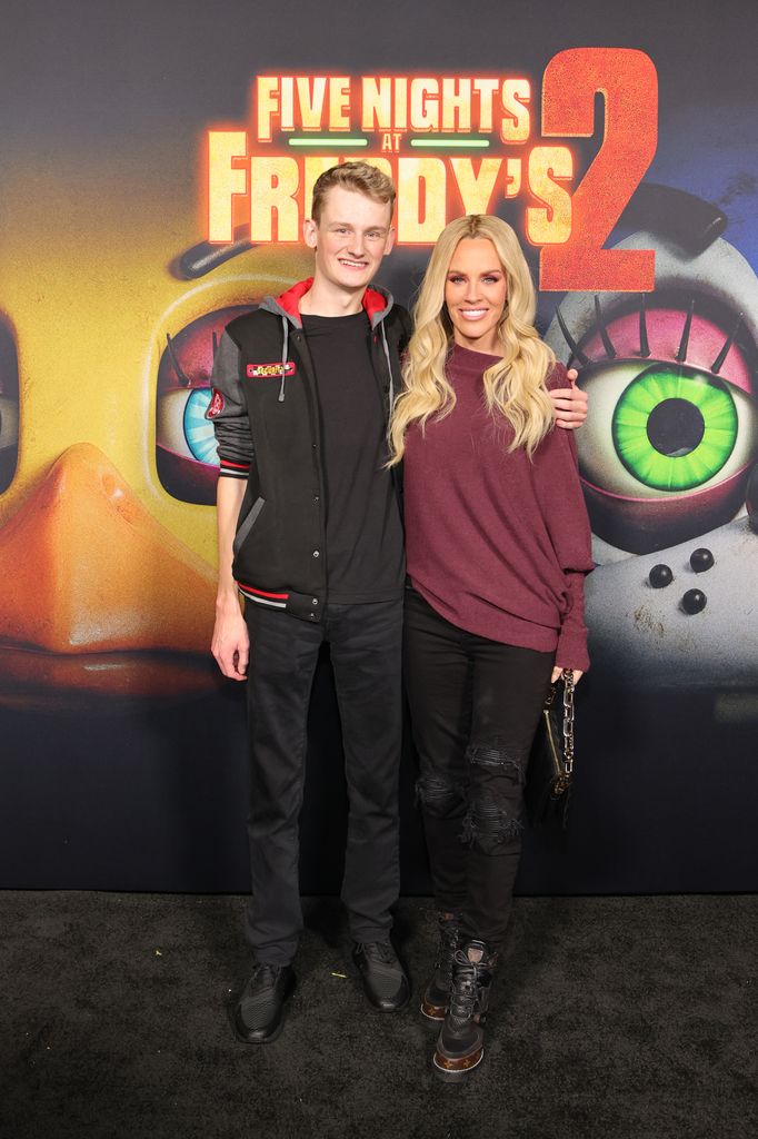 photo of jenny mccarthy and son evan on red carpet