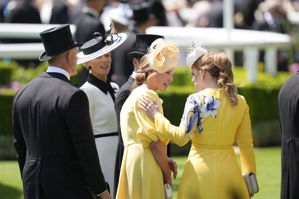 Beatrice and Harriet admired each other's outfits