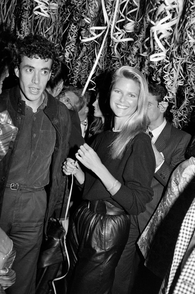 Olivier Chandon de Brailles and Christie Brinkley attend a party, celebrating the 16th birthday of Calvin Klein's daughter, at Studio 54