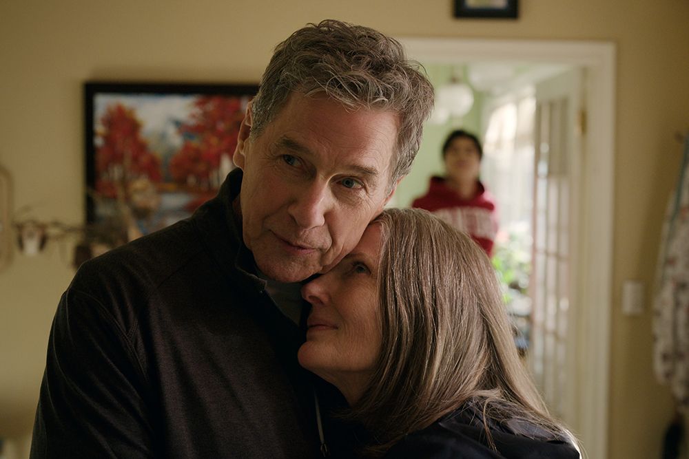 Annette O'Toole and Tim Matheson as Hope and Doc in Virgin River 