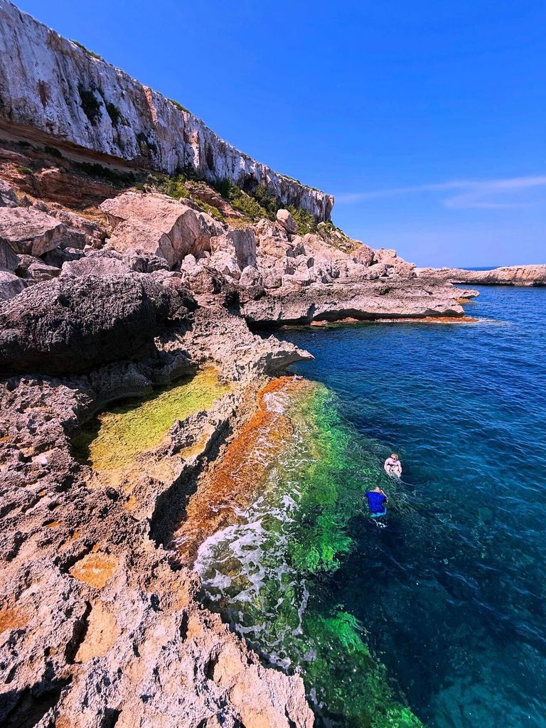 Rewarding the hike with a refreshing swim
