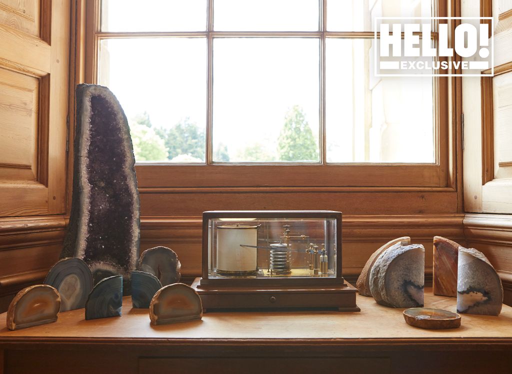 Matthew Kinloch and Johanna Squiban's desk in home office at Gilmerton House