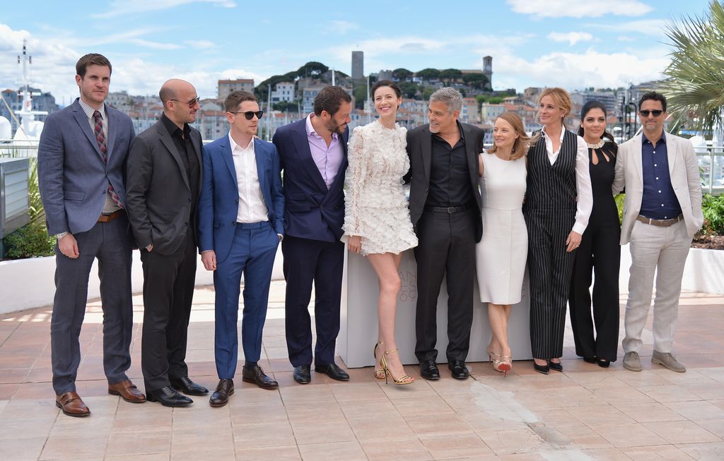 Jamie with the cast of Money Monster including George Clooney and Julia Roberts