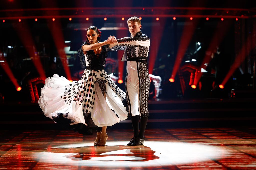 Jamie Borthwick and Michelle Tsiakkas danced the Paso Doble