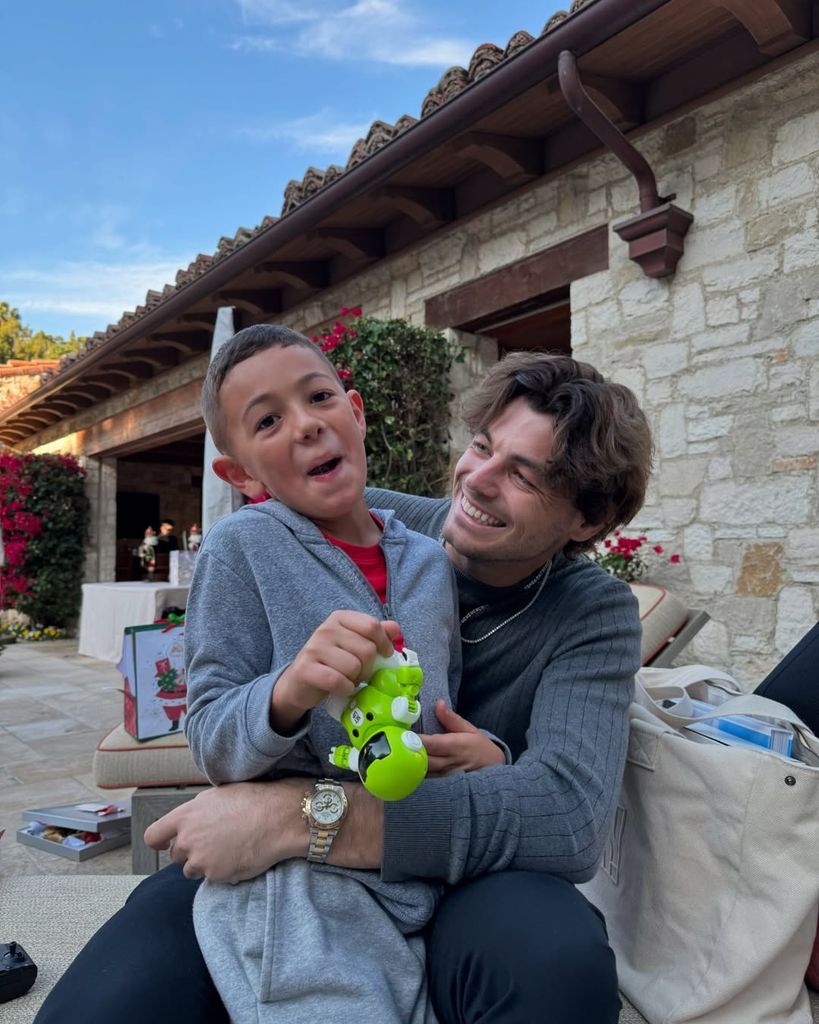 Taylor and his son