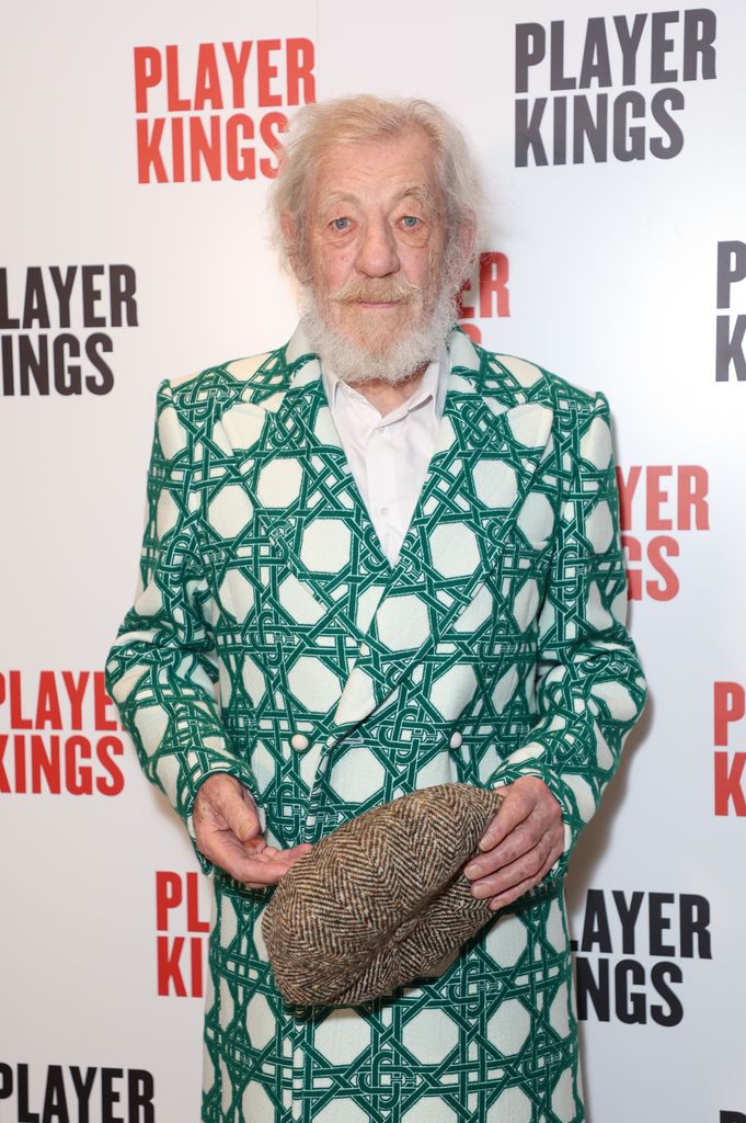 A photo of Ian McKellen at the after parry for the Player Kings